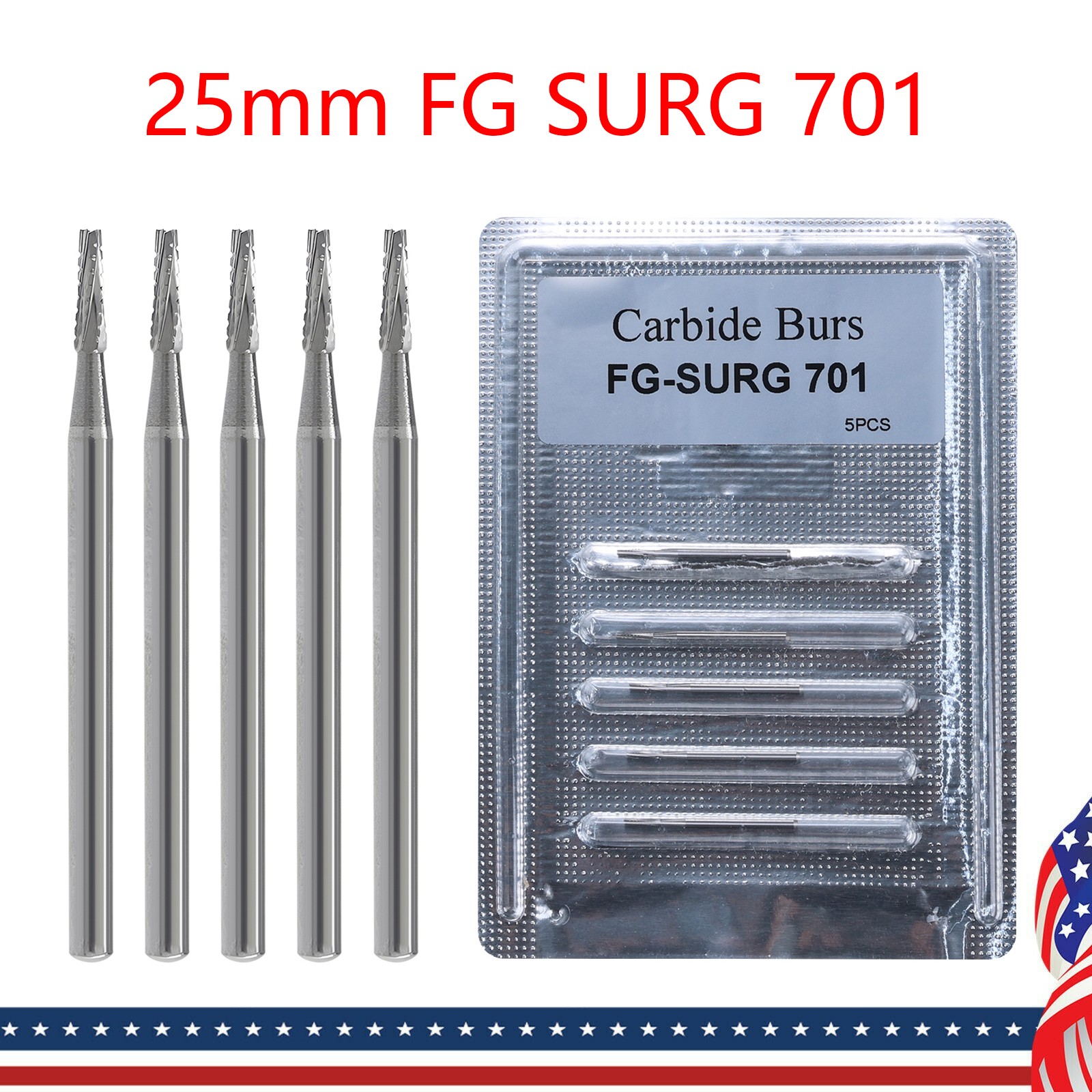 Dental Carbide Burs FG SURG 701 Surgical Midwest Type ns