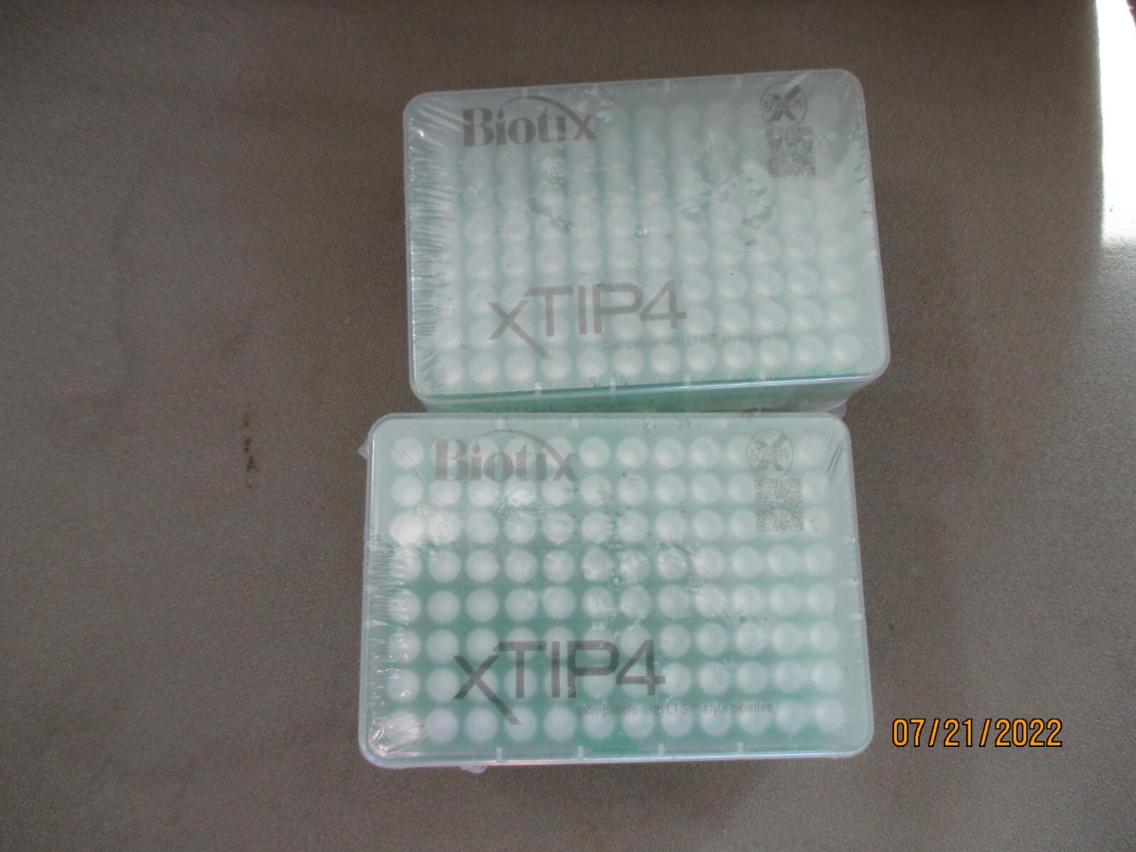 2 RACKS X 96 BIOTIX 63300001 XTIP4 200UL RACKED FILTER PIPETTE TIPS LTS
