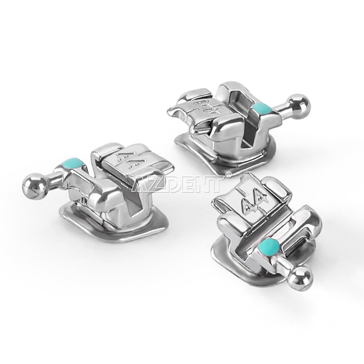 Dental Orthodontic Passive Self-ligating Brackets Braces Mini Roth.022 Hooks 345