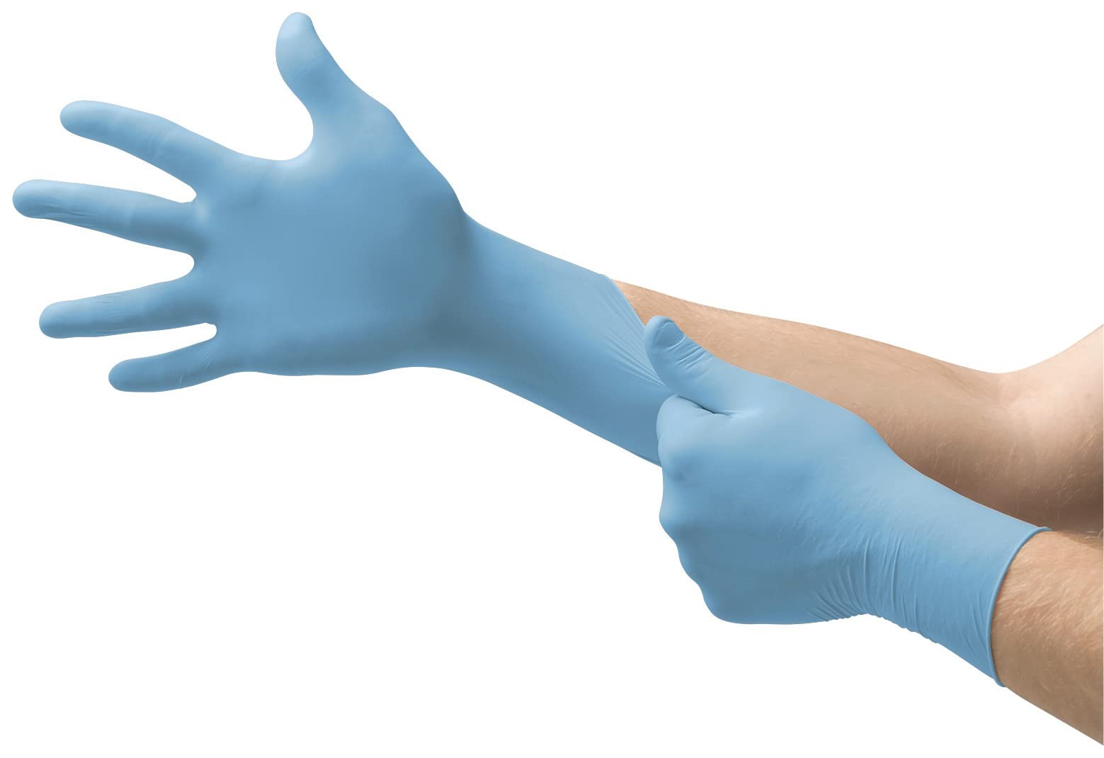 Blue Nitrile Disposable Gloves Medium Pack Of 100 Latex Free For All Uses