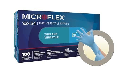 Blue Nitrile Disposable Gloves Medium Pack Of 100 Latex Free For All Uses