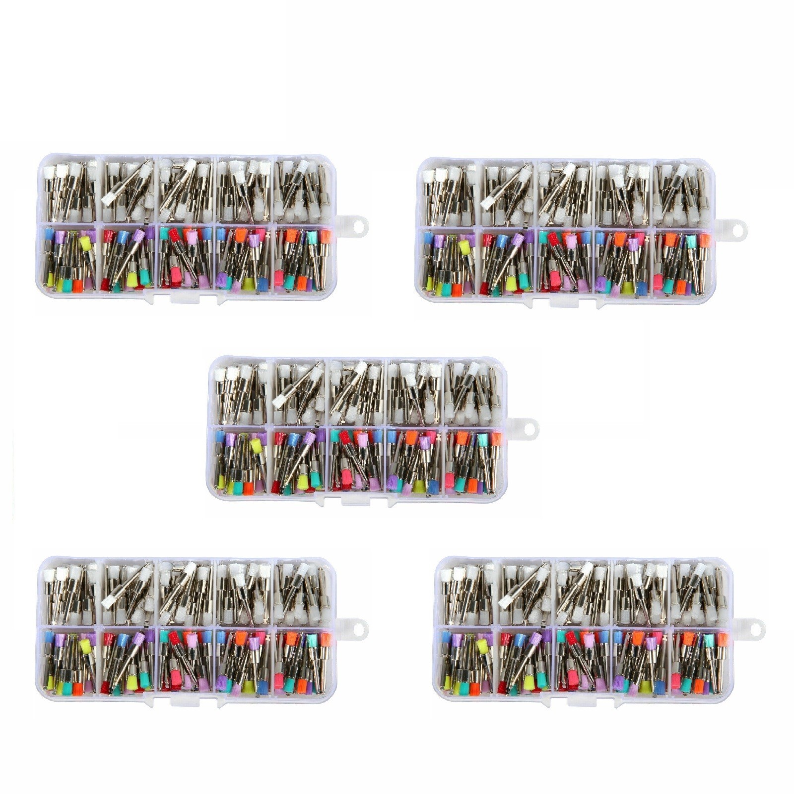 5 packs Mixed Types Dental Prophy Brush Brushes Polishing Polisher Cup Cups #1 u