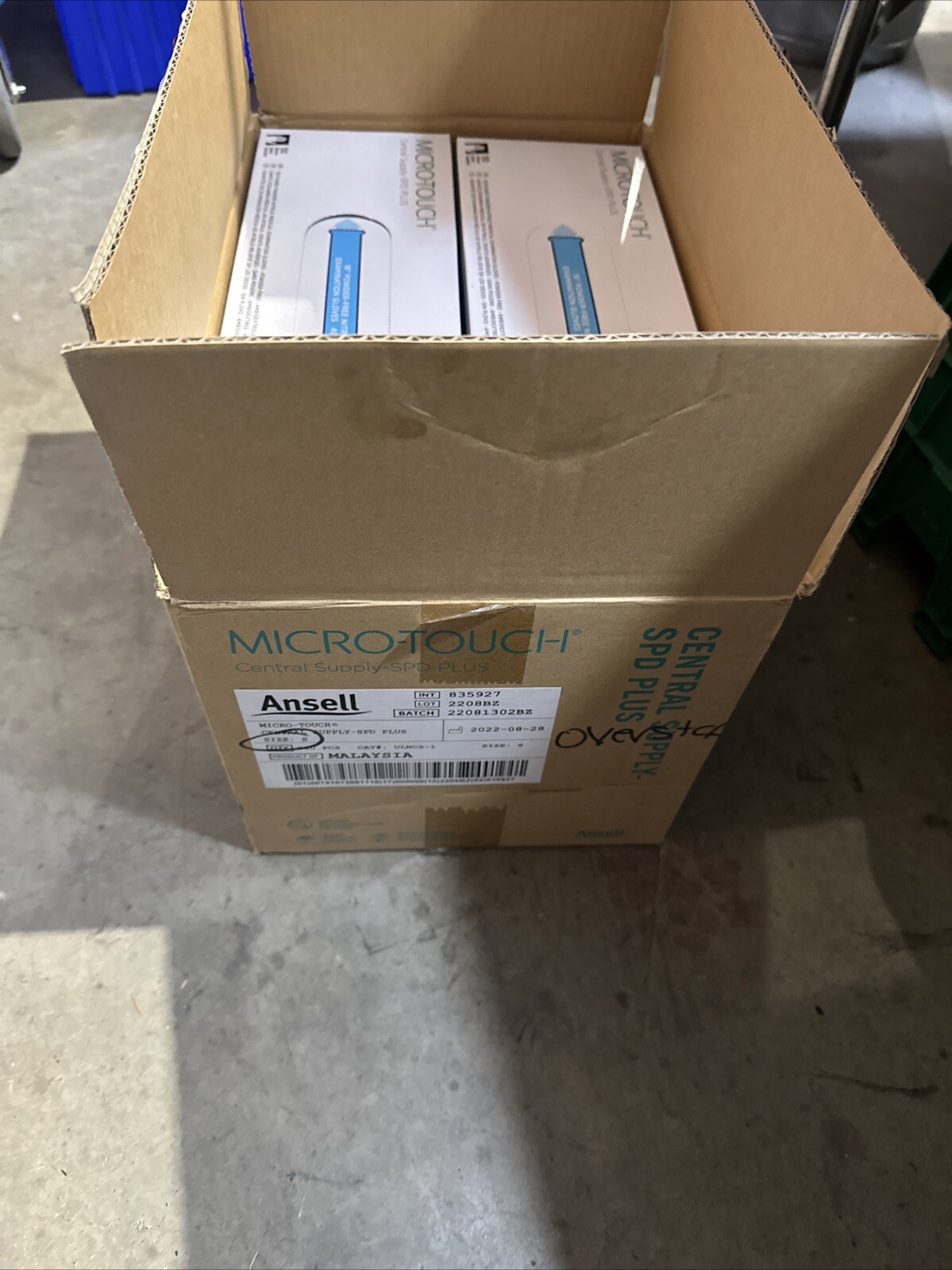 (500 Gloves)Ansell Micro-Touch Central Supply-SPD Plus 16″ Nitrile Gloves SMALL