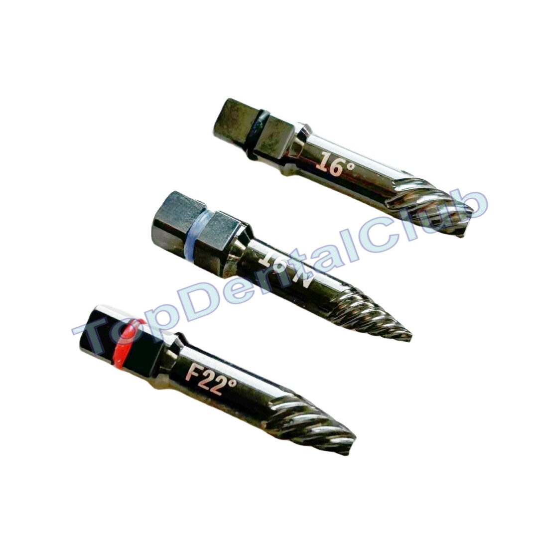 6Sizes Dental Broken Implants Pick Up Extractor Failed Fixture Remove SOS Screws