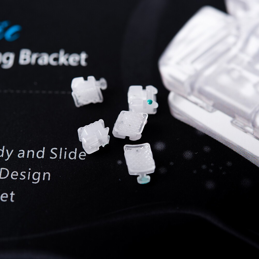 Orthodontic Self Ligating Brackets Ceramic Sapphire brace RothMBT 022»3/345Hook