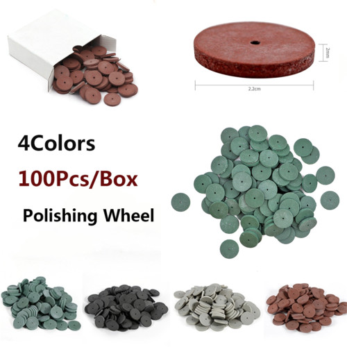 Dental Lab Rubber Polishing Wheels Burs Silicone Polishers 2.35mm Rotary Tool