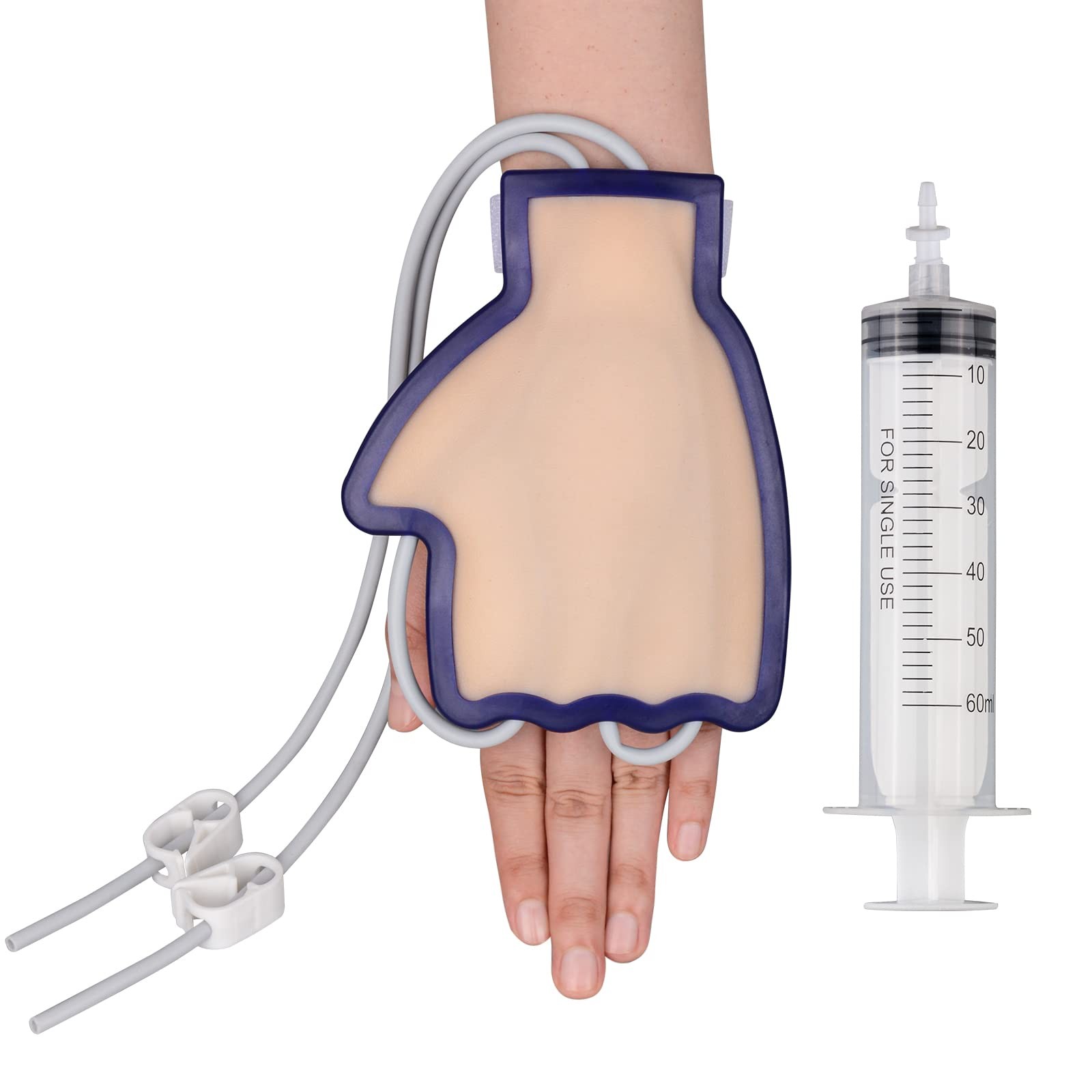 Phlebotomy and Venipuncture Practice Kit, Wearable IV Practice Kit, Dorsal Ha…