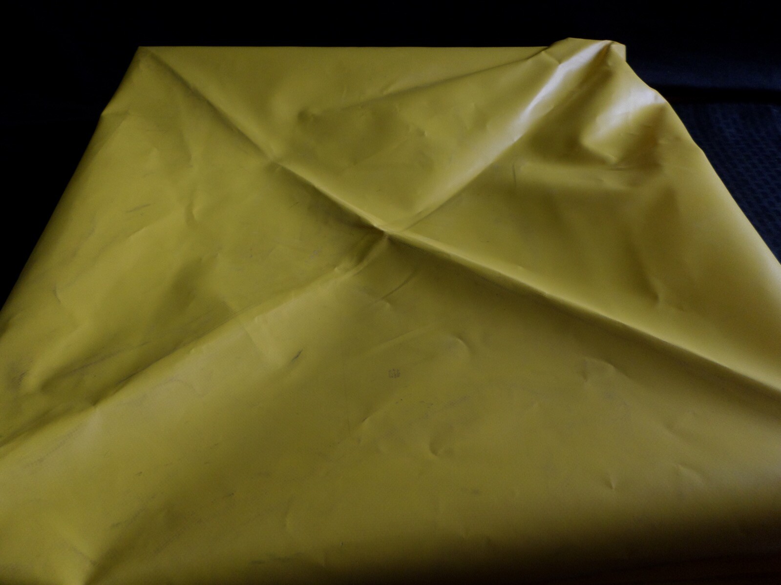 Laboratory PVC Yellow Square Canopy Cover 24″ x 24″ x 5” Folds to Triangle