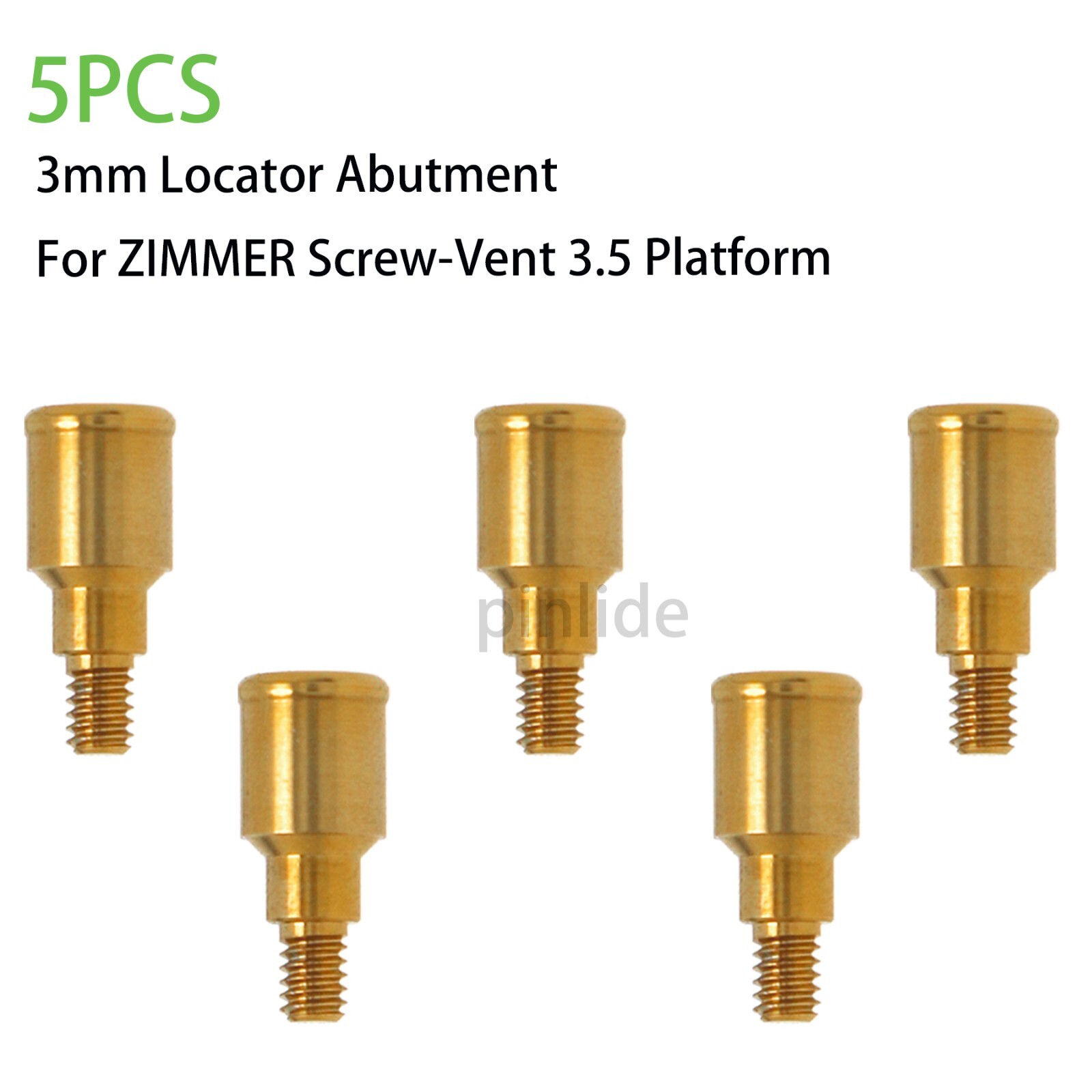Dental Overdenture Attachments Abutment PAØ3.5/4.5 AH=1-5mm fit for Zimmer