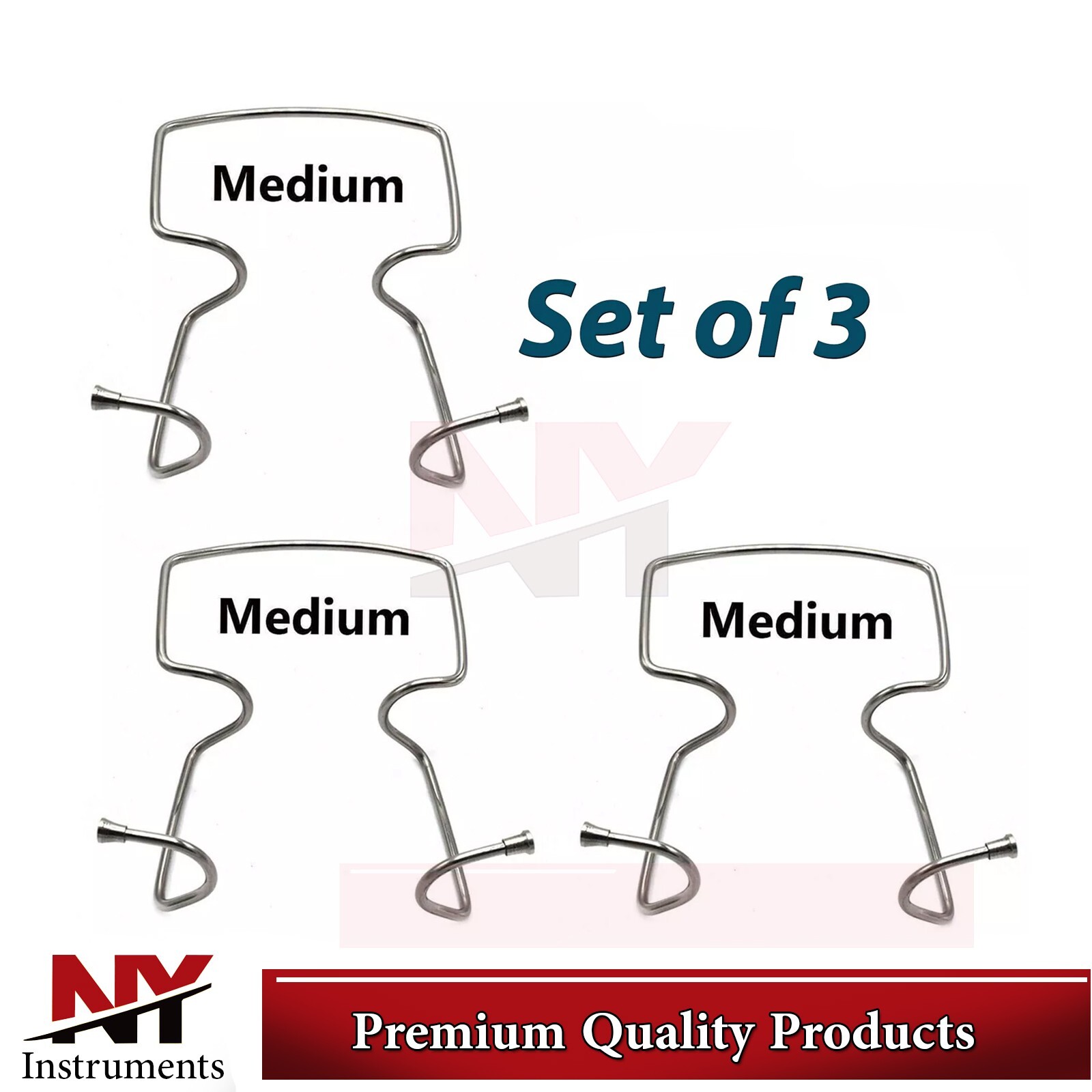3 Pcs Oringer Lip Cheek Retaining Wire Dental Surgical Retractors