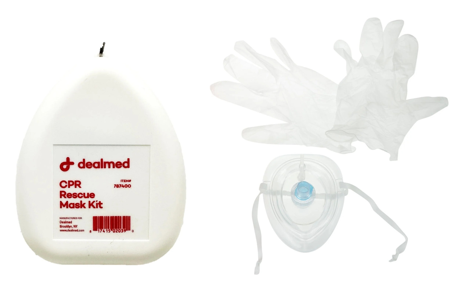 Dealmed CPR Rescue Pocket Mask Kit in Hard Case (1 Count)