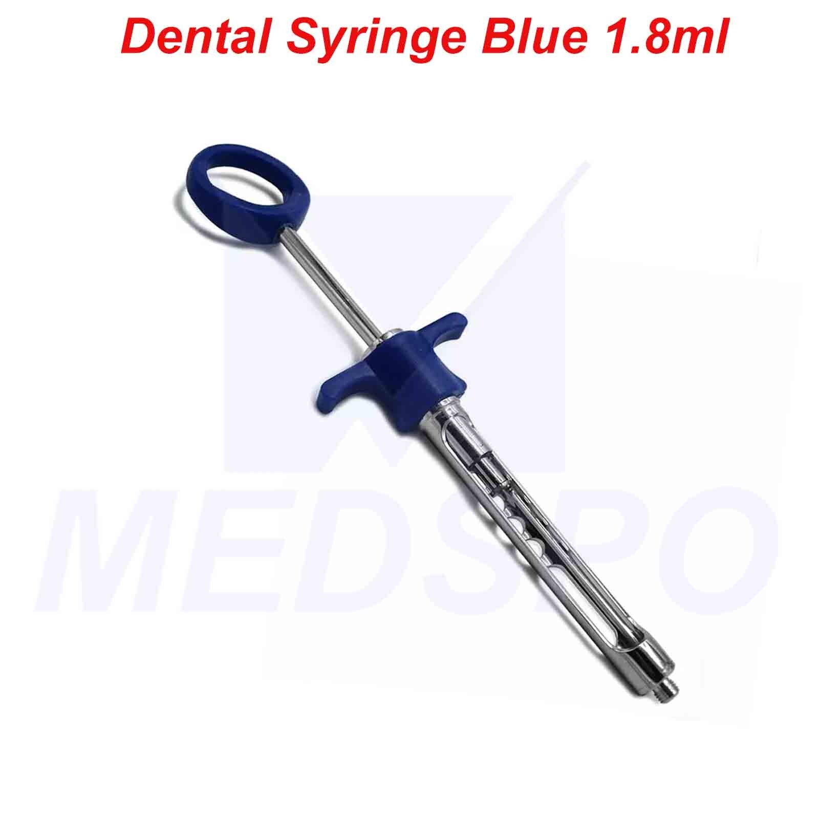 Dental Aspirating Syringes 1.8ml Local Anesthetic Injection Dentistry Lab Tools