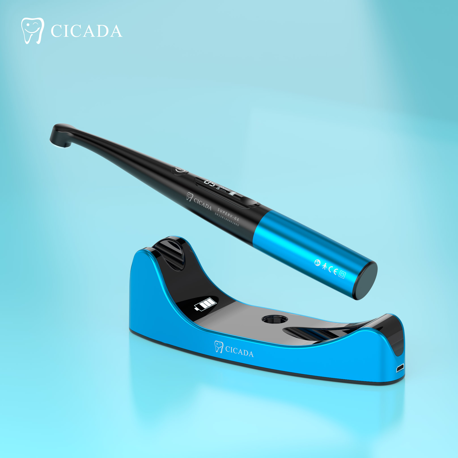 Cicada LED Curing Light -10W & 4 bulb-lithium ion battery CV-215 (G6)A