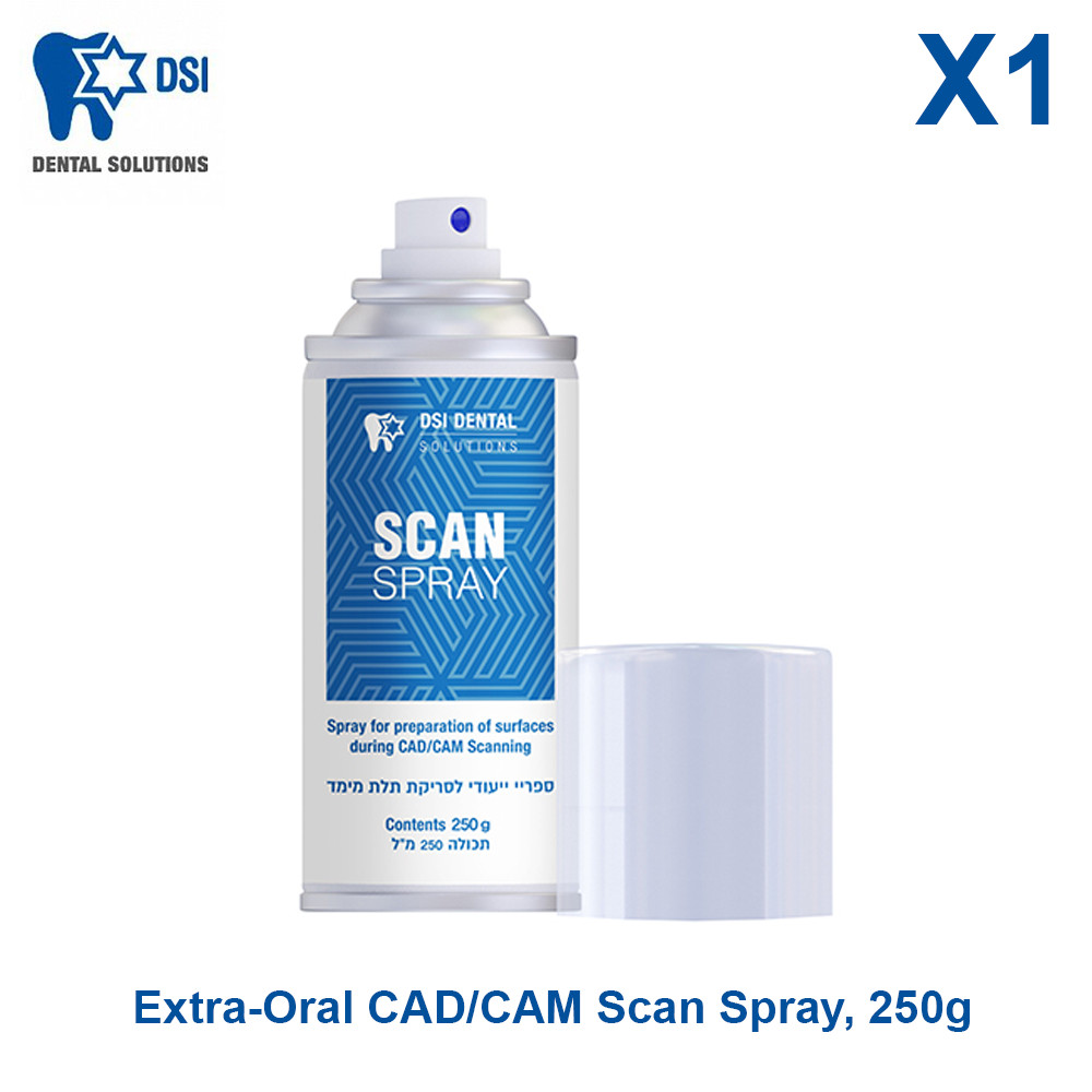 Dental Lab DSI CAD/CAM Extra-Oral 3D Scan Spray for Dental Scanning 250g