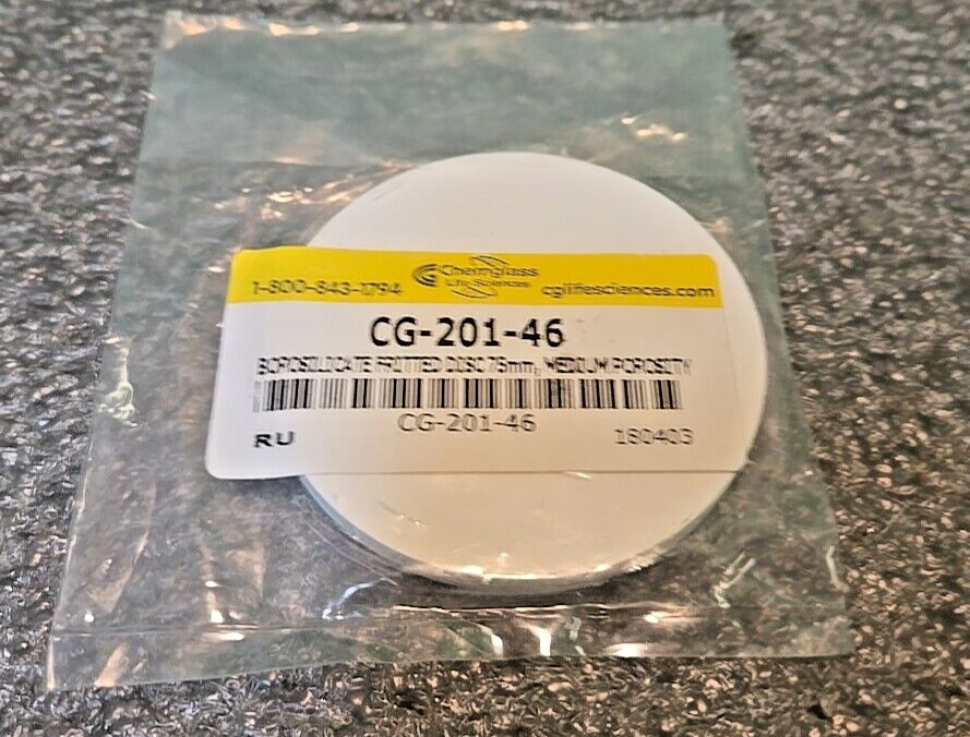 CHEMGLASS Cg-201-46 Disc, 75mm, Medium Filter | Cg20146