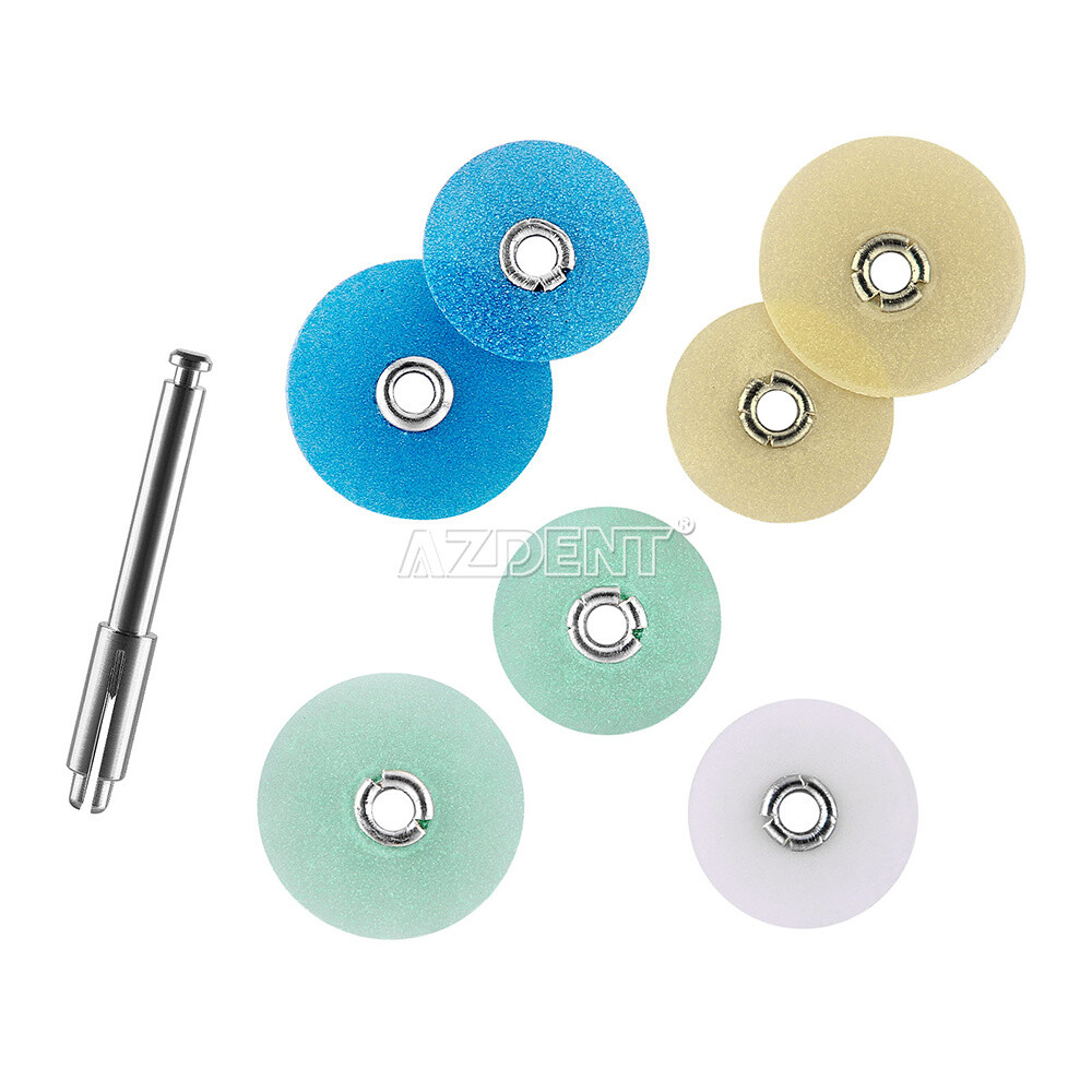 10 Boxes Dental Composite Finishing Polishing Discs assorted kit With Mandrel