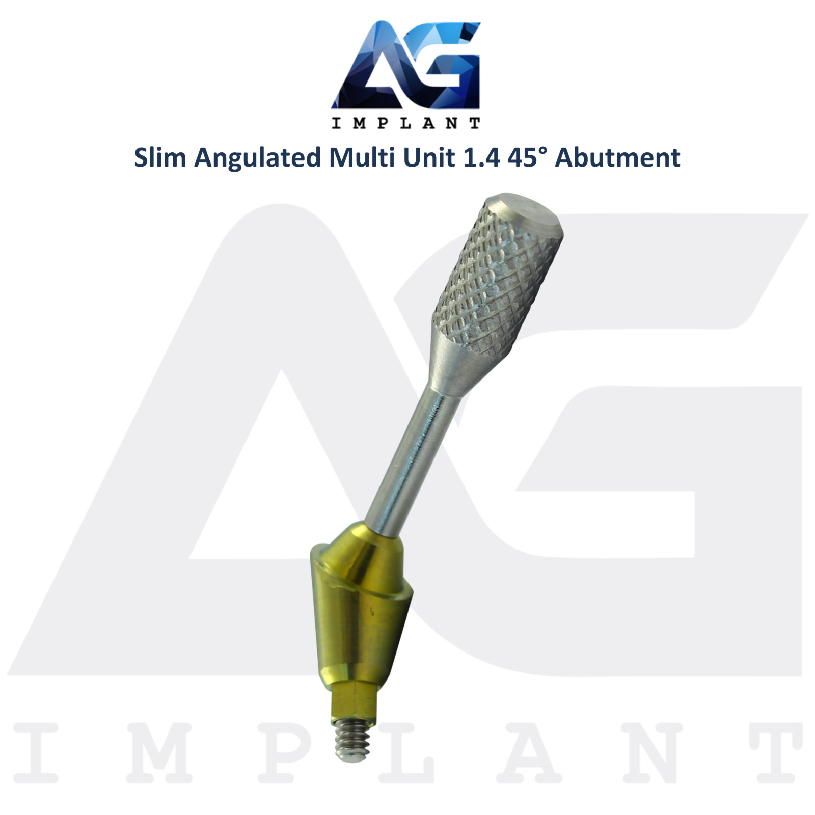 10 Angulated Multi Unit 1.4mm Prosthetic 45° Slim Platform Int Hex 2.0mm System