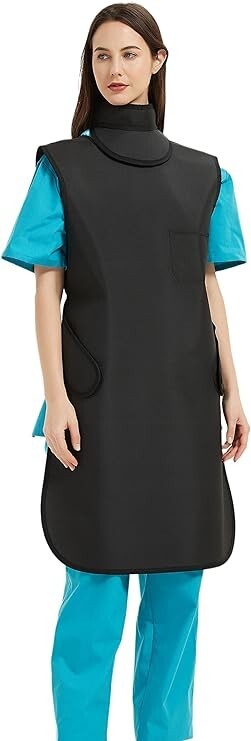 0.5mmpb Xray Lead Apron and Thyroid Shield,Dental Lab Apron,Radiation Large