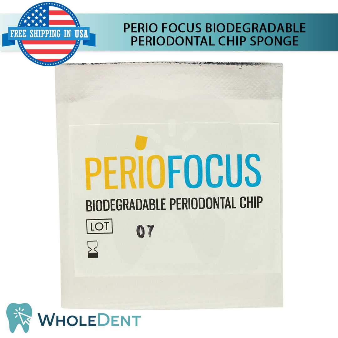 Dental PerioFocus Collagen Chips Sponge Perio Sterile Chlorhexidine Surgical