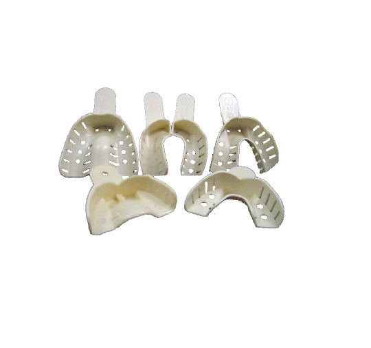 12/Pk Master-Dent Small Upper & Lower Perforated Plastic Impression tray