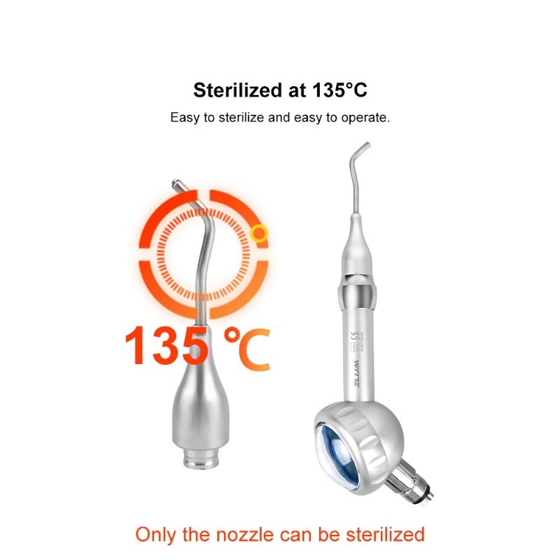 Dental Air Prophy Unit Air Driven Polisher for Teeth Cleaning & Stain Removal