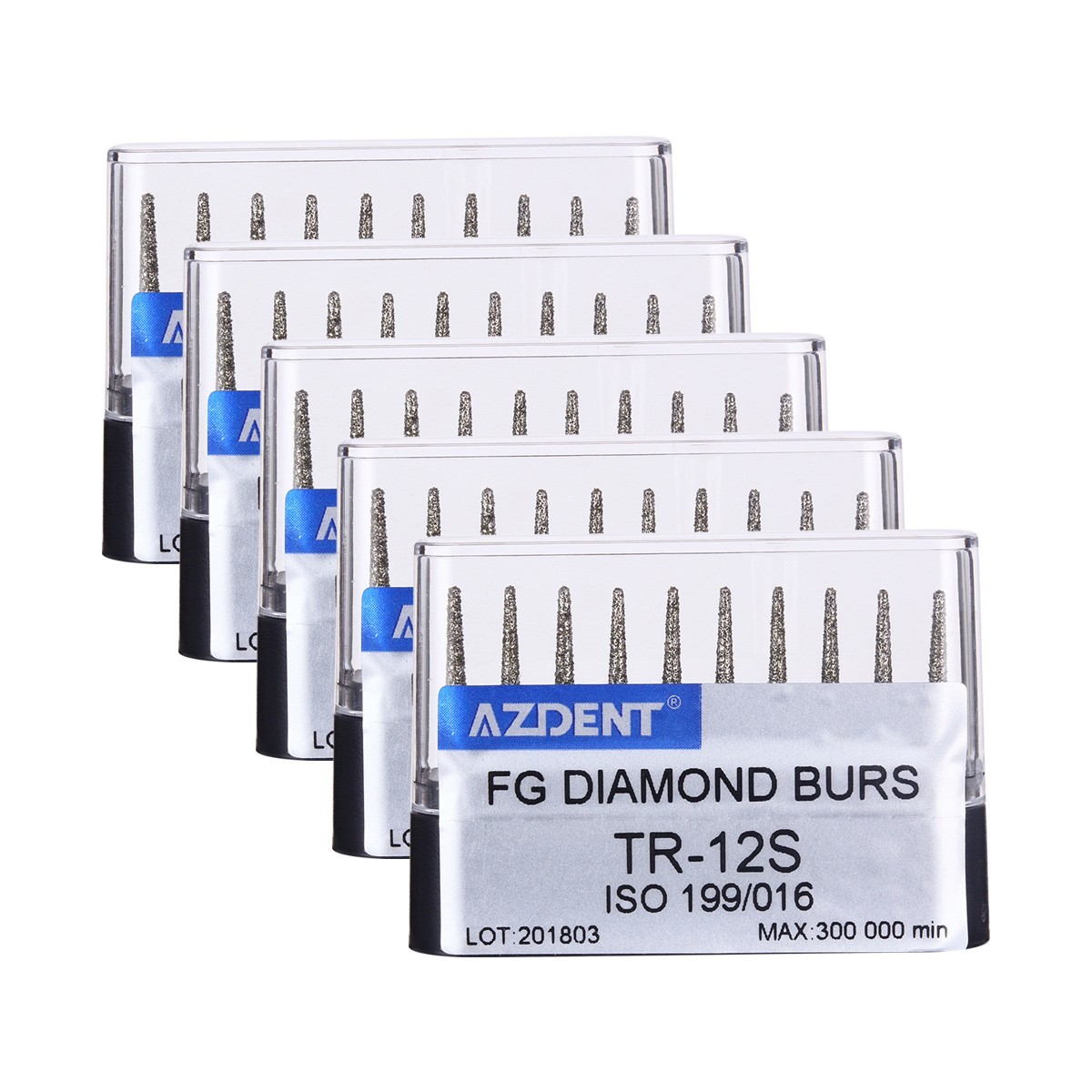 100pcs Dental Super Coarse Diamond FG Burs TR-12S for High Speed Handpiece