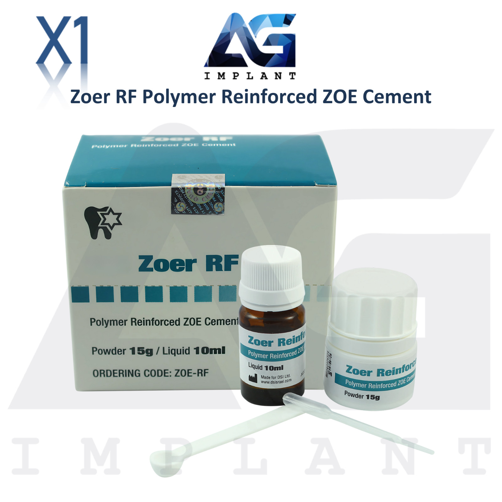 Zoer RF Polymer Reinforced ZOE Cement Temporary Fillings Sealant Crowns Inlays