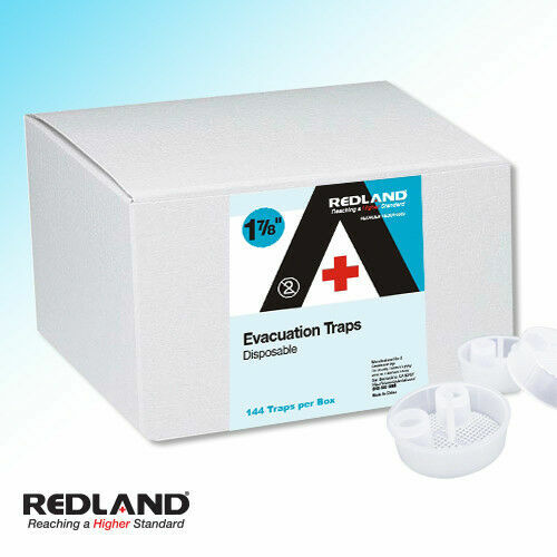 REDLAND Evacuation Traps Disposable 1-7/8″ Dia 144 Pieces/Box -FDA