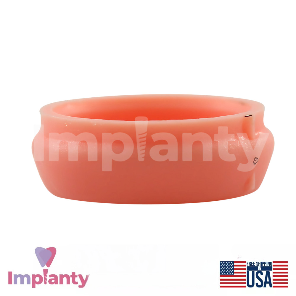 1x Dental Straight Lock Attachment Soft Silicone Set Slim Platform Int Hex