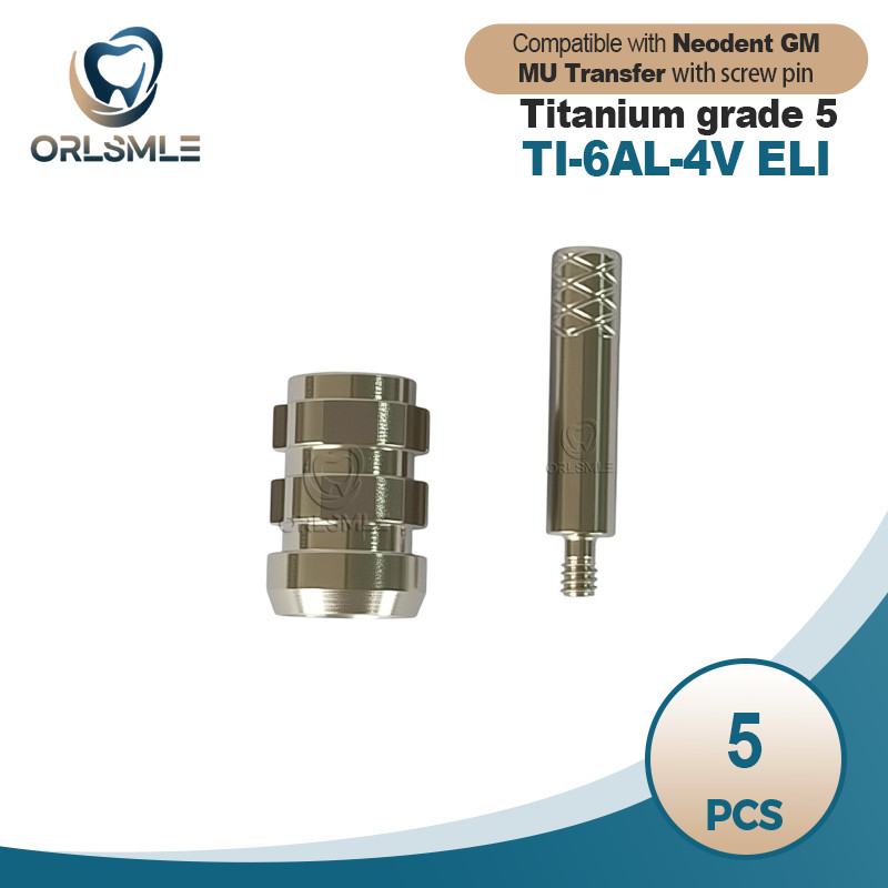 5 pcs Multi-Unit Pick-Up transfer Impression coping transfer fit to Neodent GM