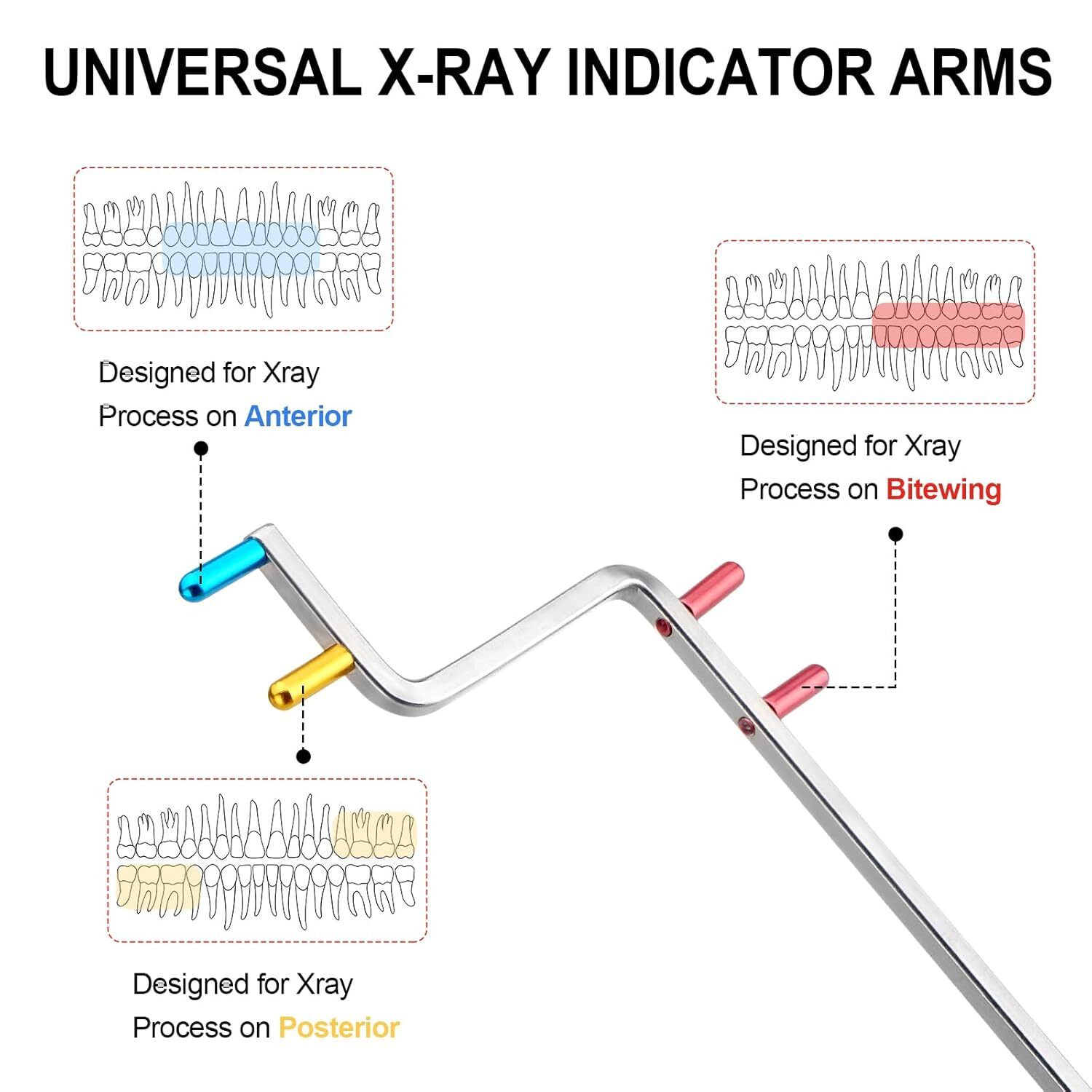 5Pcs Universal Dental X-Ray Indicator Aligning Arms Dental Xray Sensor Holders