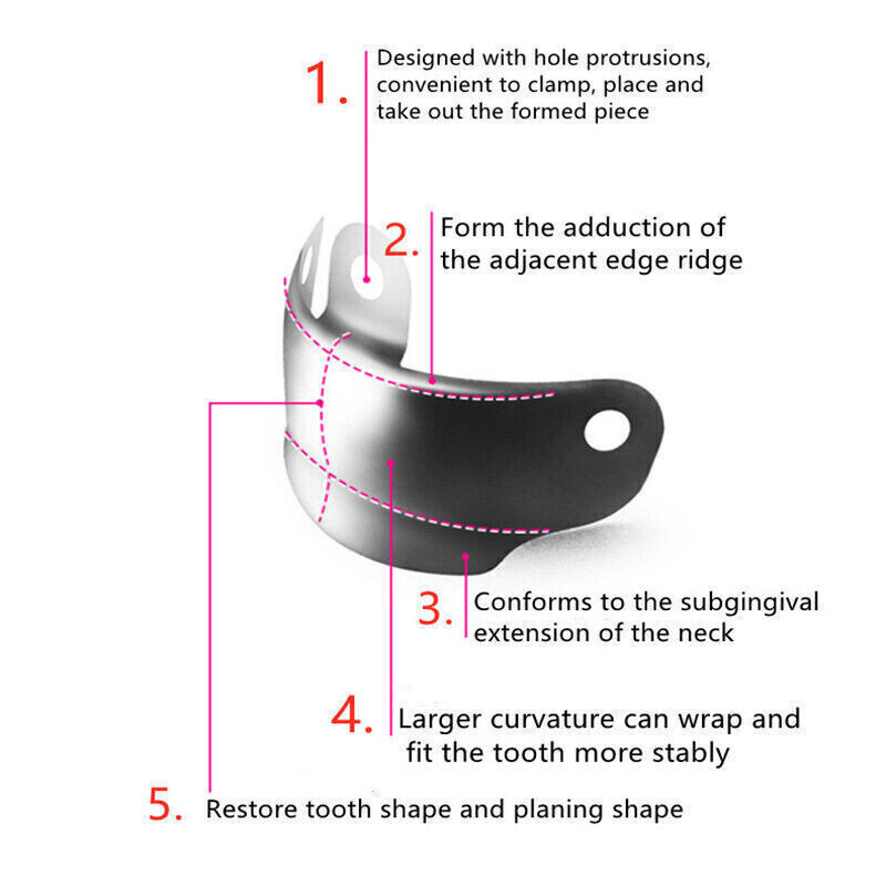 Dental Sectional Matrix System Matrix Bands Matrice Clamp Ring C2/D2/D3 Kit