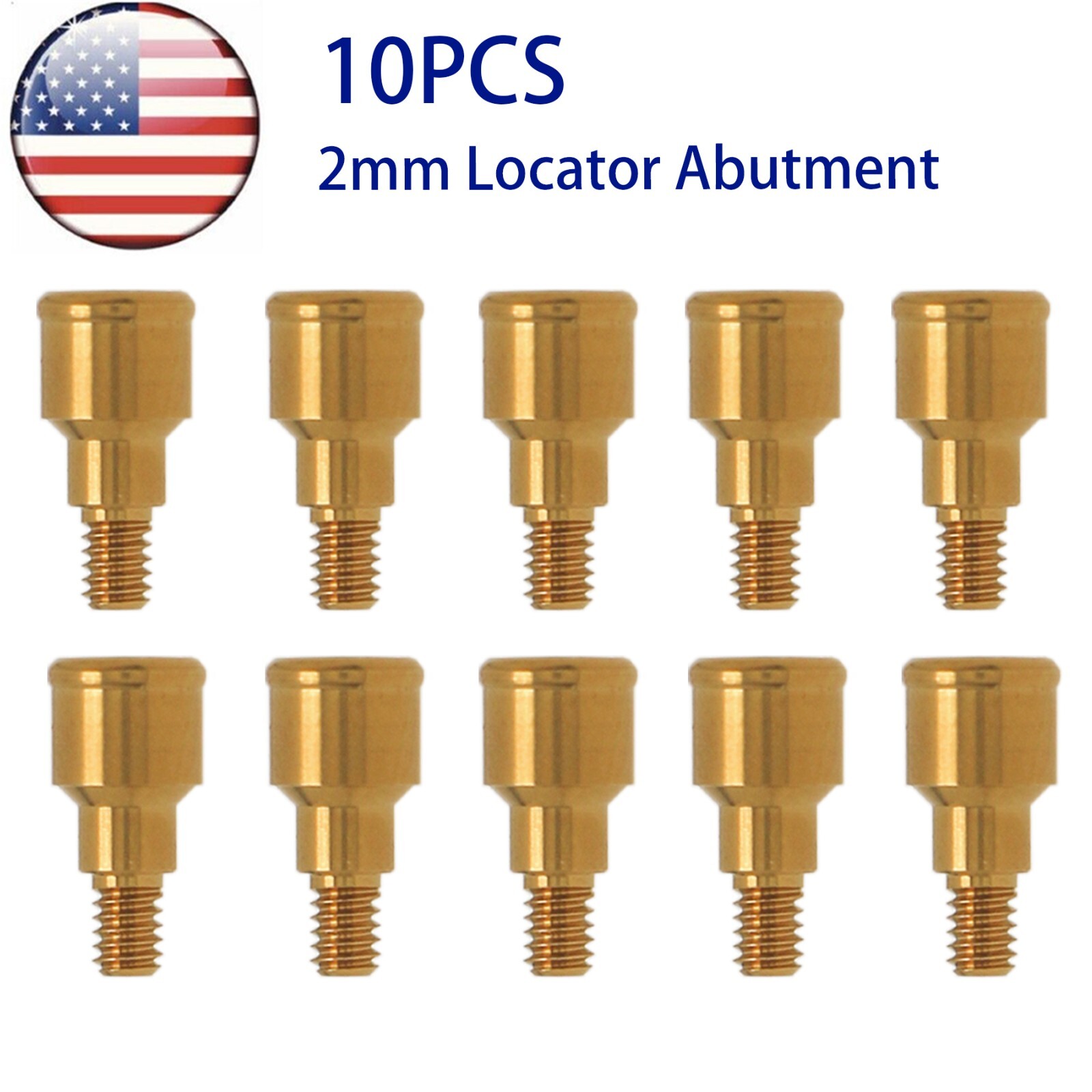 US Dental Attachment Abutment PAØ3.5mm Removable Male Caps Tool for Zimmer