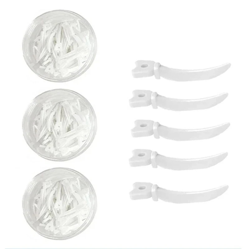 10 Boxes Dental Disposable Plastic Refills Wedges Tulwar Wedge Circular Holes