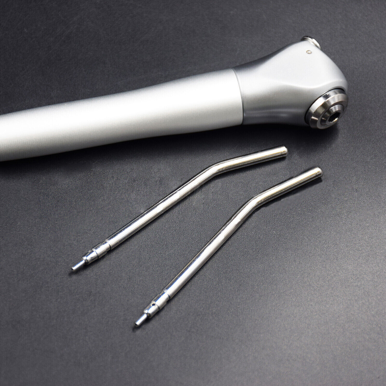 Dental 3 Way Air Water Spray Triple Syringe Handpiece w/ 2 Nozzles Tips Tubes CE