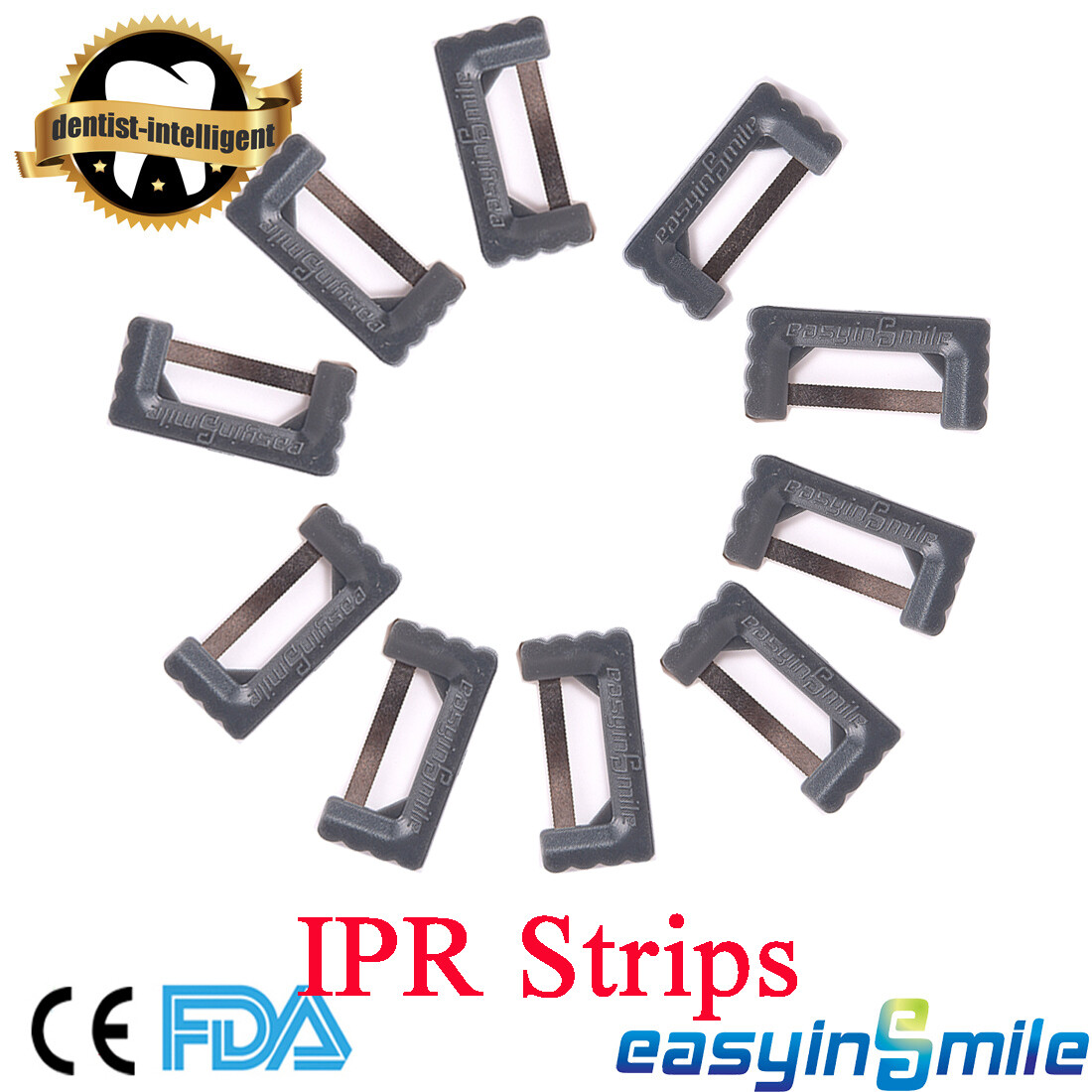 Dental Interproximal Enamel Reduction Strips Orthodontic Serrat Saw 0.1MM 10Pcs