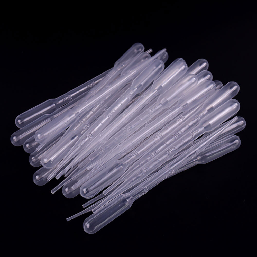 Disposable 1/2/3/5ml Eye Dropper Set Transfer Lab Graduated Pipettes 200/400Pcs