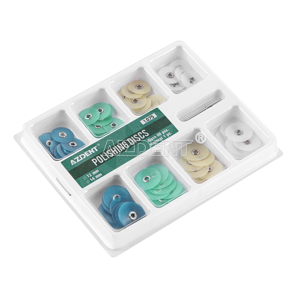 10 Boxes Dental Composite Finishing Polishing Discs assorted kit With Mandrel