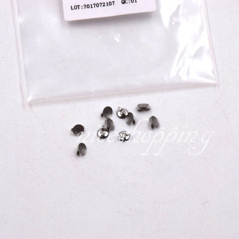 10Pc/Pack Dental with Cleat double wing Mesh Orthodontic Lingual Button Bondable