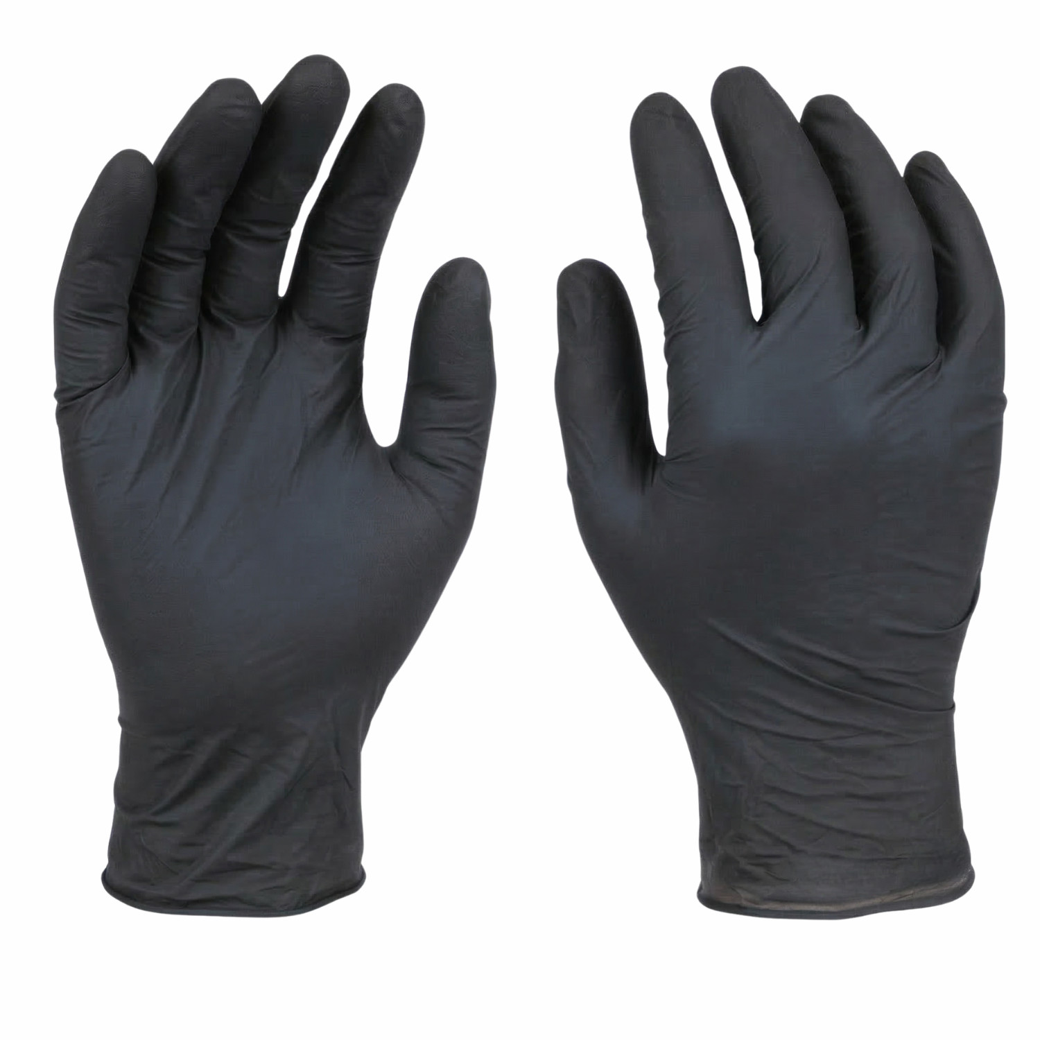 100-2000 Black 6 Mil Nitrile Texture Medical Latex Powder Free Disposable Gloves