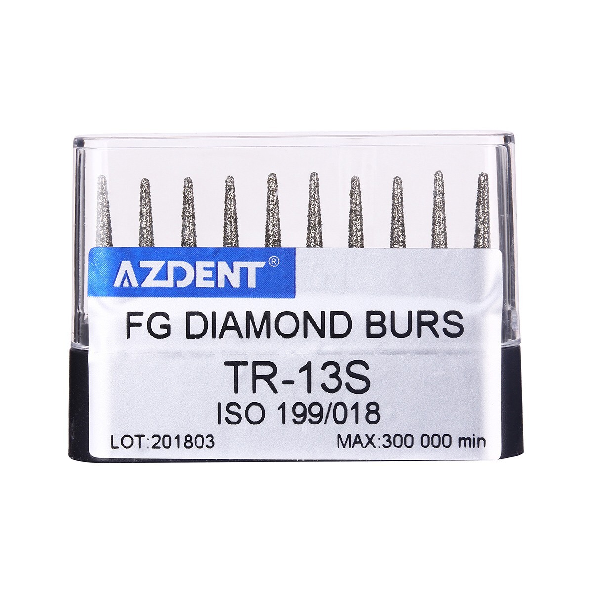 100/200Pc Dental Diamond FG Burs For High Speed Handpiece Cone /Taper Flat Round