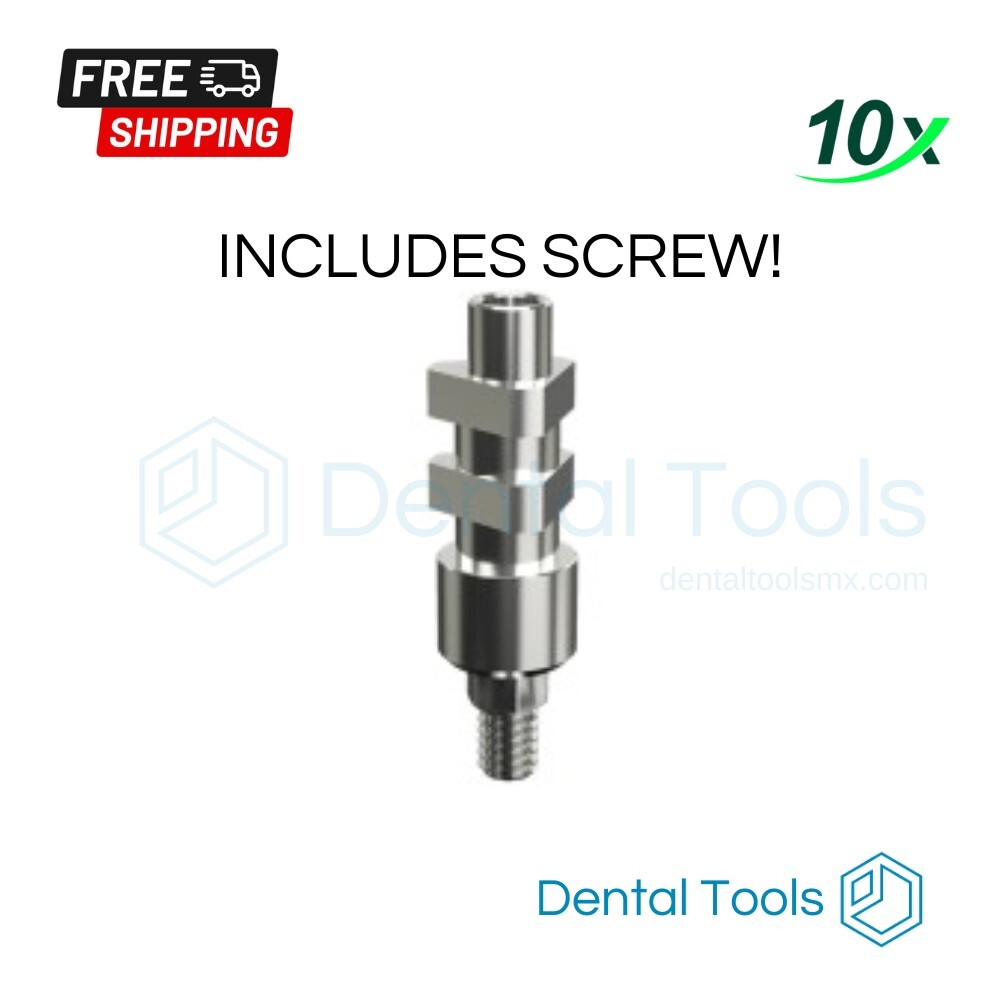 10 Transfer Coping (Open Tray) Concial RP, Active Hex, Dental Im plants FEDEX PR