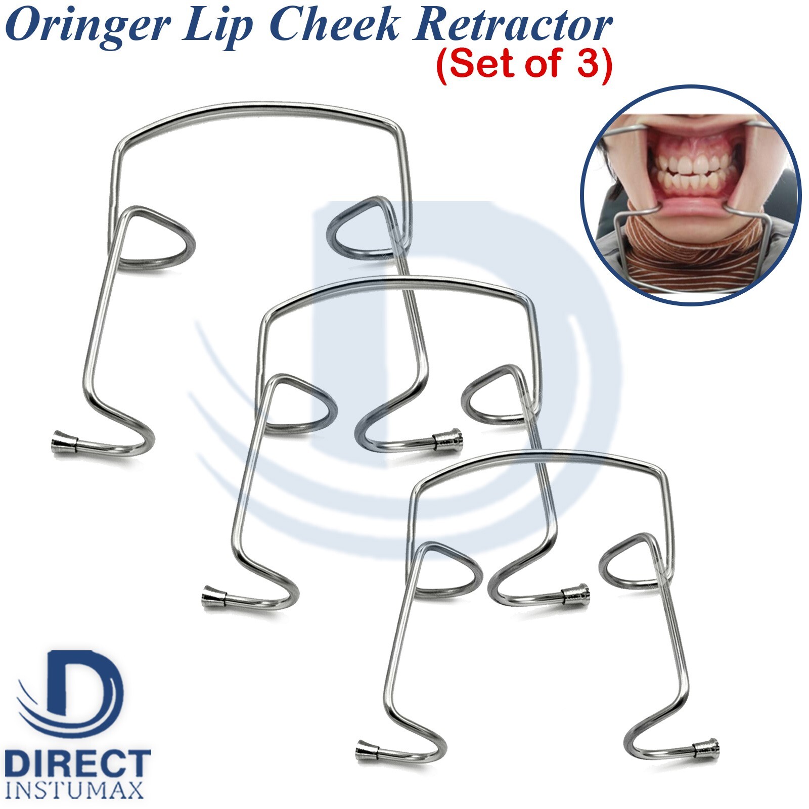 Self Retaining Oringer Lip & Cheek Dental Surgical Mouth Opener Wire Retractors