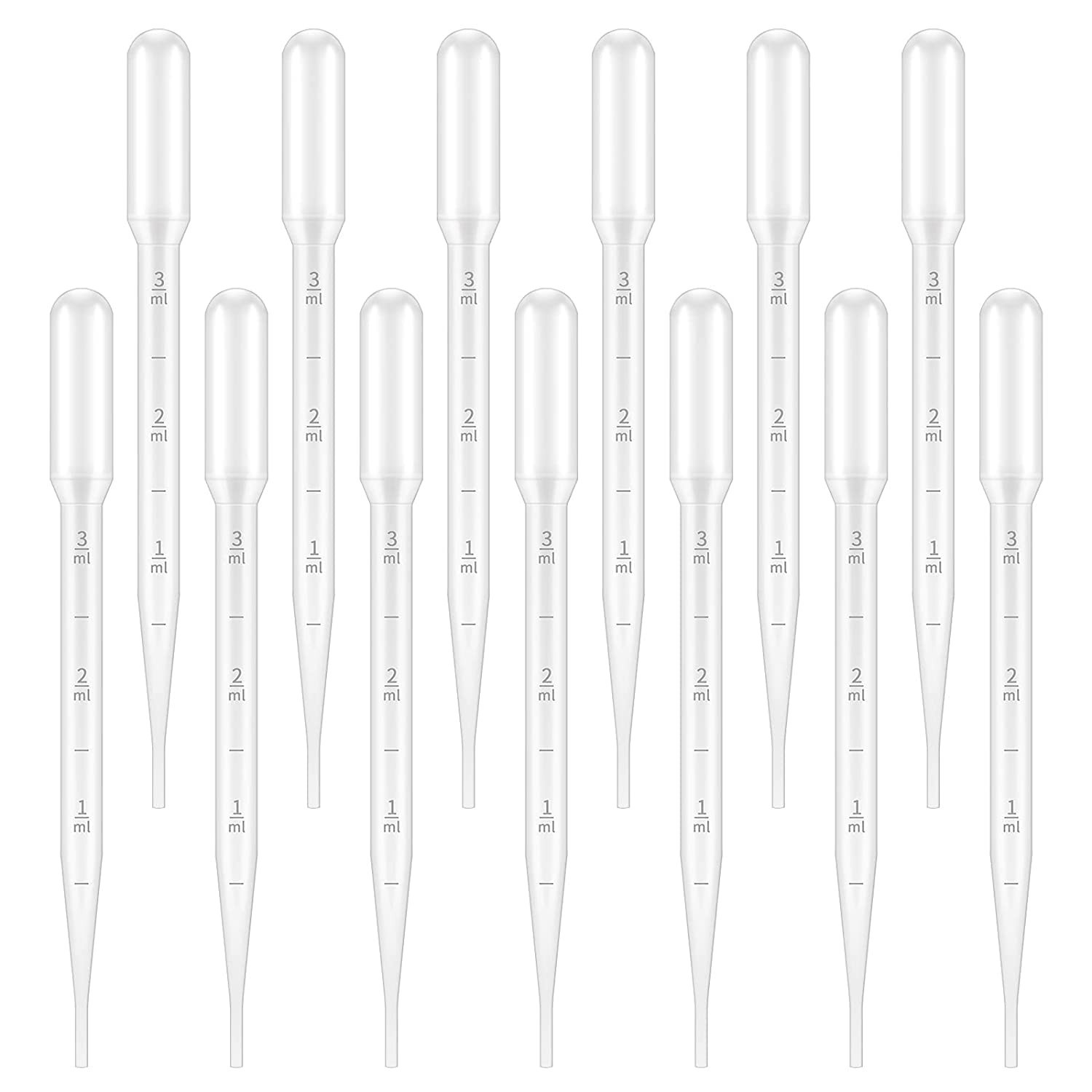 Calibrated 200PCS Pipettes for Essential Oils and Experiments – 3ml Drops