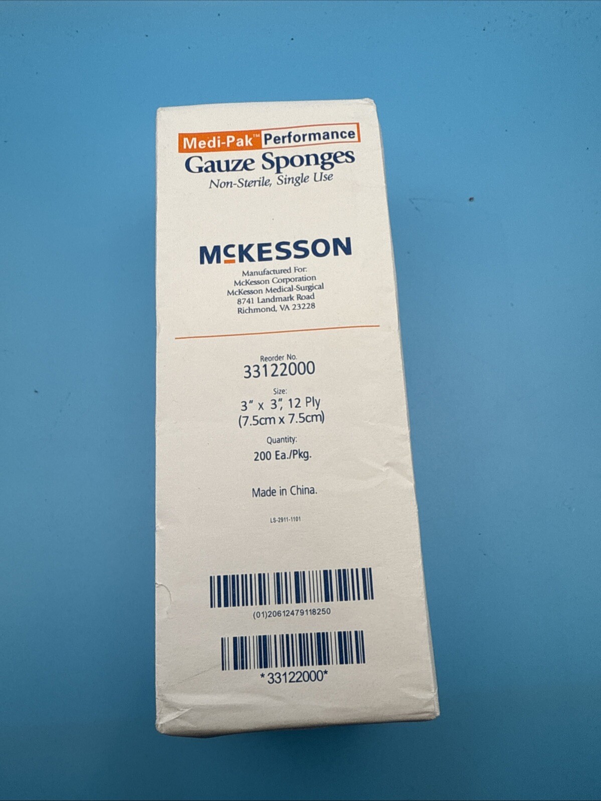 Medi-Pak Performance Plus Gauze Sponge Cotton Gauze 12-Ply 3 X 3 In, Pack of 200
