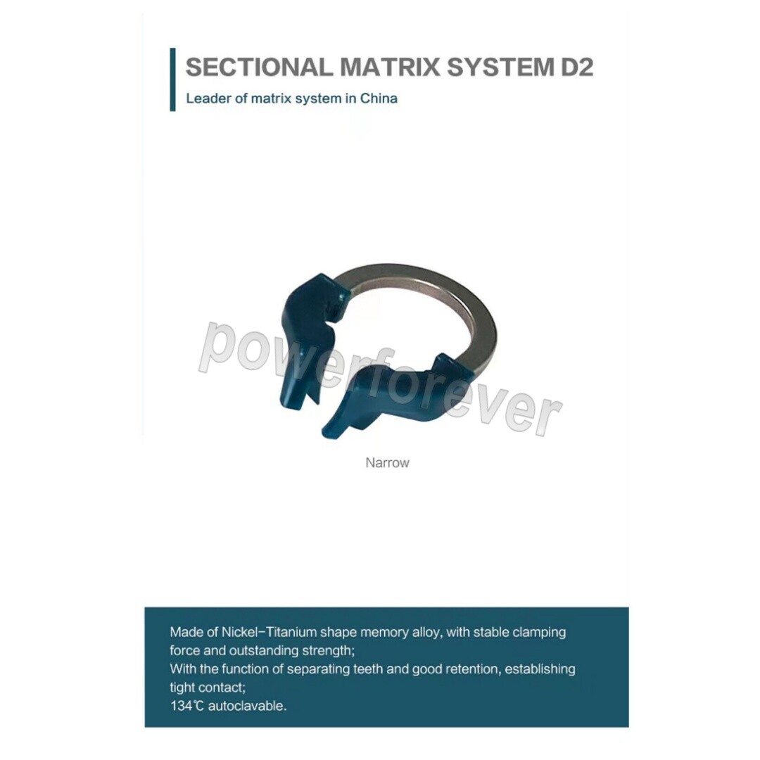 Dental Sectional Contoured Matrix System Matrices Bands Clip Clamp Holder Ring