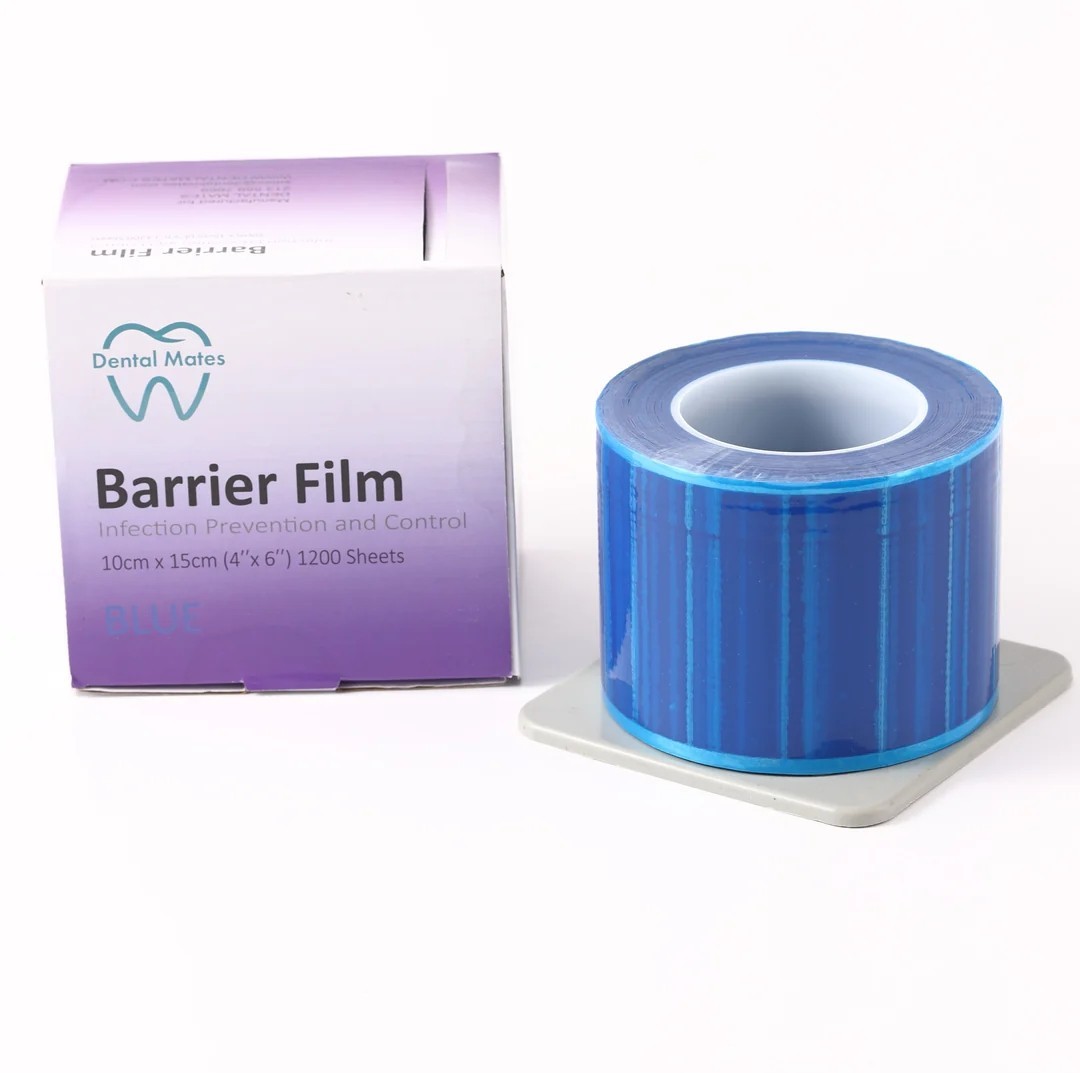 Dental Barrier Film Sticky Wrap Blue 4″ x 6″ (1200 Sheet)