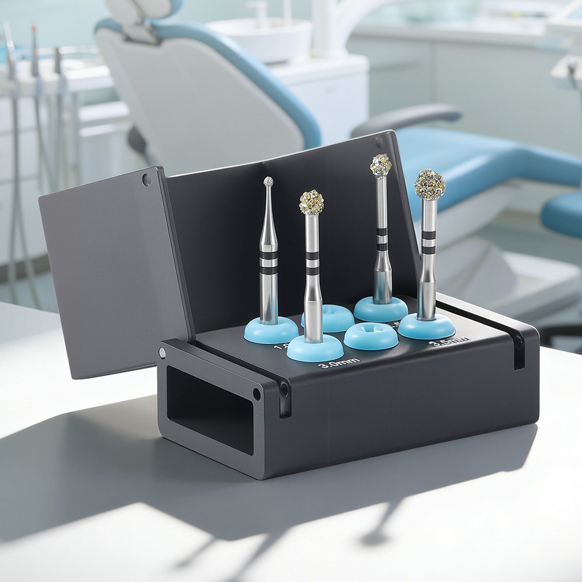 Dental Degranulation Diamond Burs Kit Osseous Debridement Soft Tissue Removal