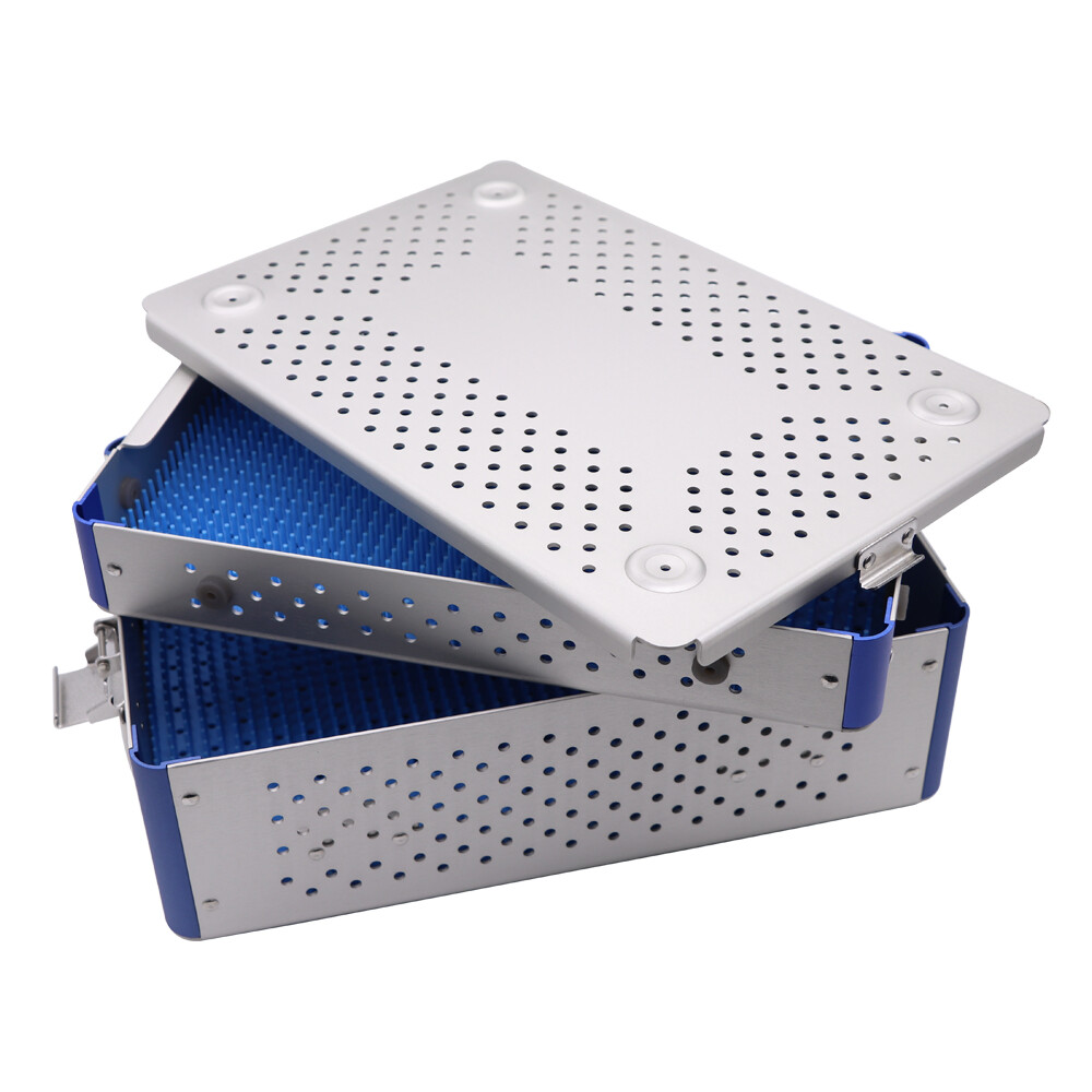 Two layer Sterilization tray case box surgical instrument Sterilize tray，us