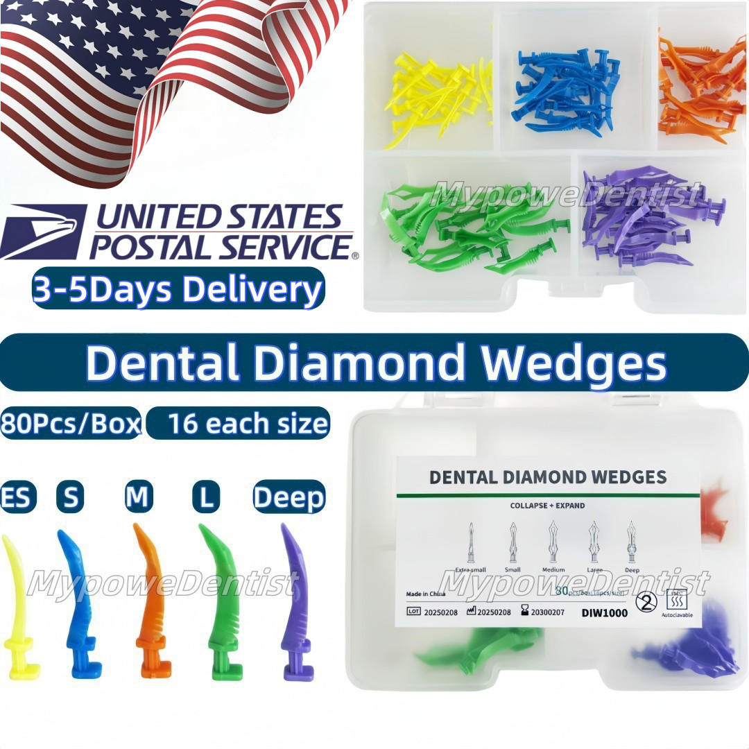 Dental Diamond Wedges Plastic Diastema Adaptive Interdental Teeth Gap Wedge